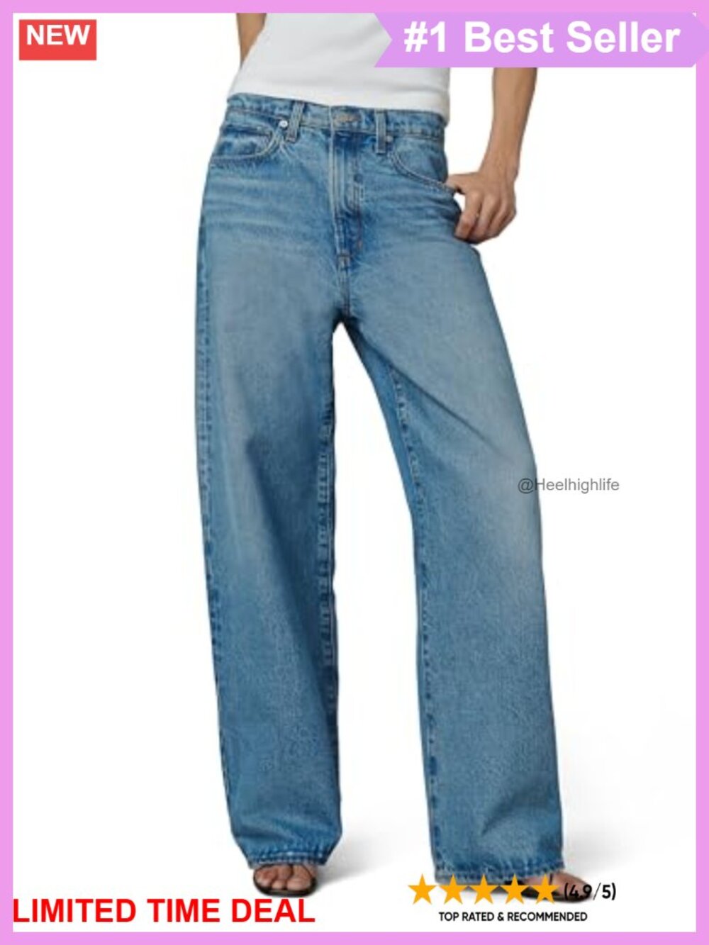 The Ryan Low Slung Baggy Jeans Low Rise Relaxed Leg Non-Stretch Denim